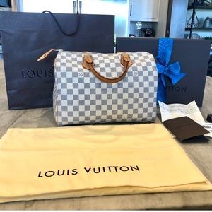 Louis Vuitton Speedy 30 Damier Azul